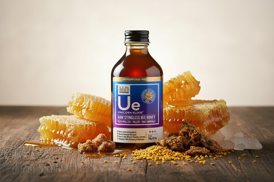 BBN Unicorn Elixir Raw Stingless Bee Honey Natural Ingredients Propolis Pollen Singapore